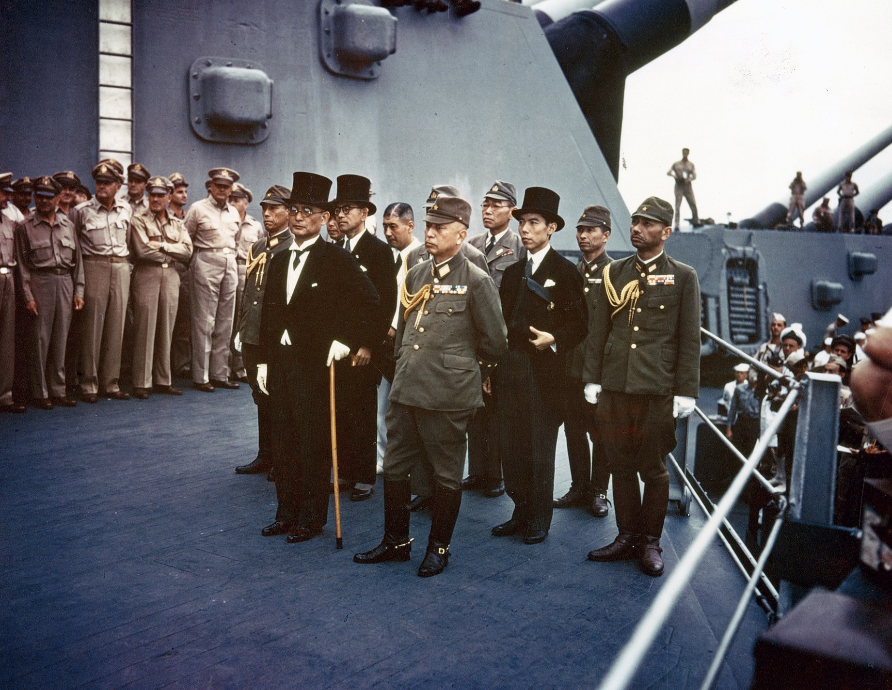 Surrender of Japan aboard the USS Missouri, Tokyo Bay 